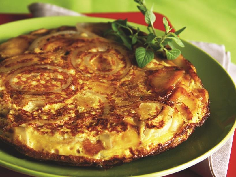 Fritada espanhola de batata e ovo