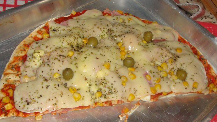 Pizza de liquidificador fácil de fazer